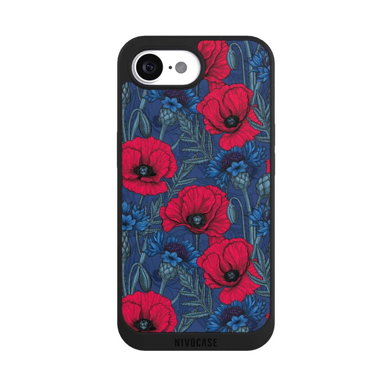 17 e NIVOpure Poppies and Cornflowers on Blue