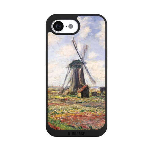 Apple iPhone 17e NIVOpure Tulip Fields with the Rijnsburg Windmil by Claude Monet