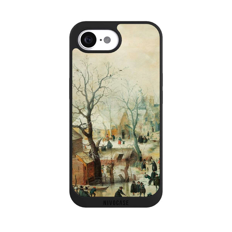 17 e NIVOpure Winterlandschaft mit Schlittschuhläufern - Hendrick Avercamp