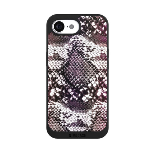 Apple iPhone 17e NIVOpure Burgundy Snake Skin Pattern