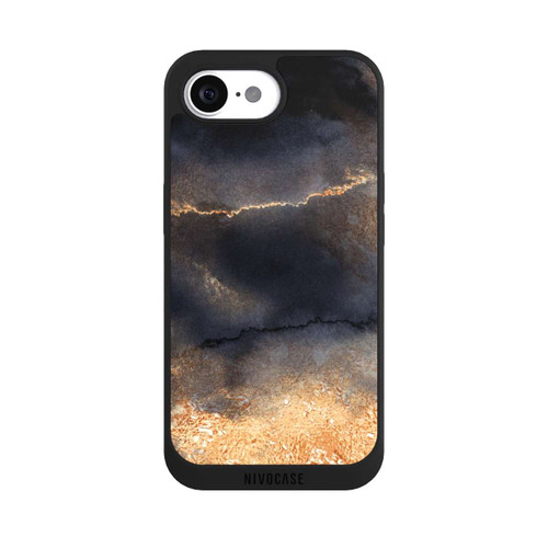 Apple iPhone 17e NIVOpure Schwarzer Marmor Goldstaub Look
