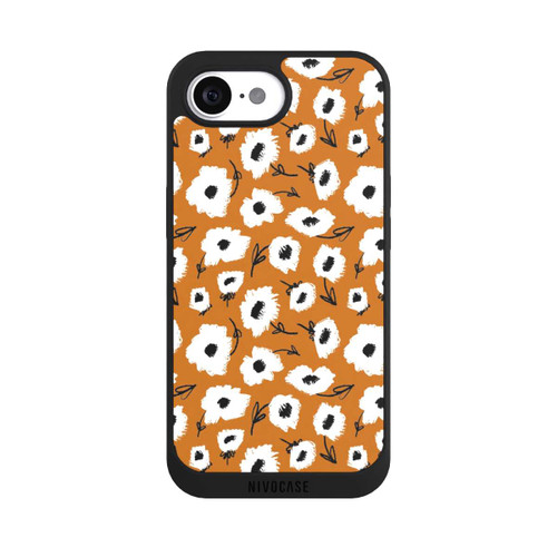 Apple iPhone 17e NIVOpure Flower pattern ocker