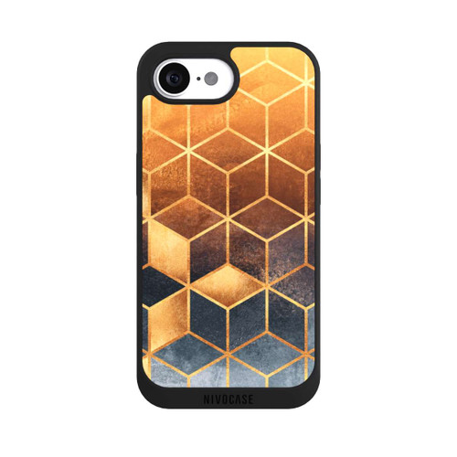 Apple iPhone 17e NIVOpure Golden Gradient Cubes