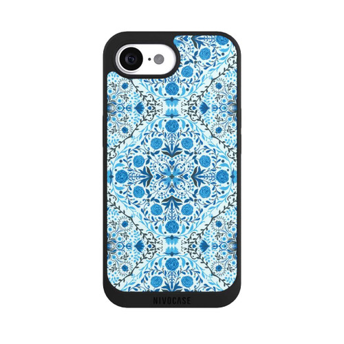 Apple iPhone 17e NIVOpure Blue Floral Tiles