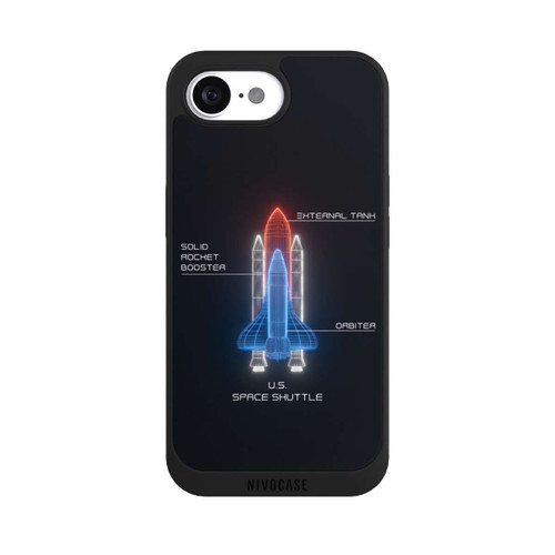 Apple iPhone 17e NIVOpure Space Shuttle Wireframe