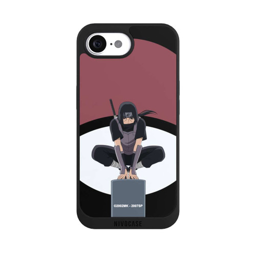 Apple iPhone 17e NIVOpure Itachi Uchiha Symbol Schwarzer Hintergrund