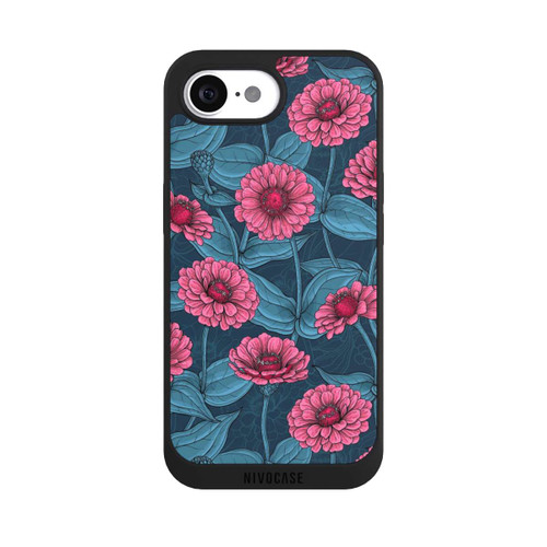 Apple iPhone 17e NIVOpure Flower Pattern Pink And Blue Illustration