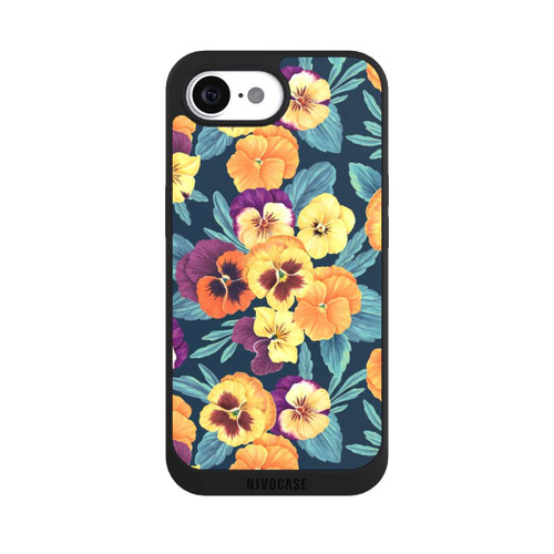 Apple iPhone 17e NIVOpure Pansies on Navy