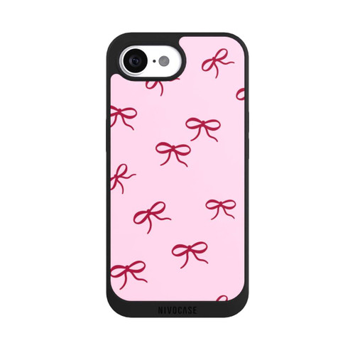 Apple iPhone 17e NIVOpure Schleifen Pattern Rot Pink