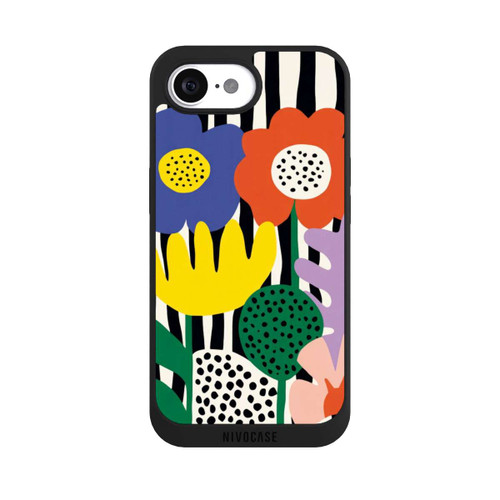Apple iPhone 17e NIVOpure Flowers Striped Background
