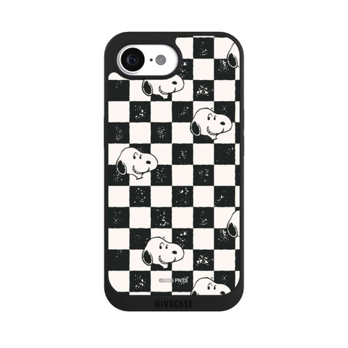 Apple iPhone 17e NIVOpure Snoopy Heads Checked Pattern