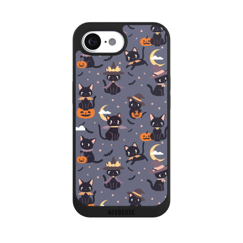 Apple iPhone 17e NIVOpure Cute Halloween Witch Cats and Pumpkins