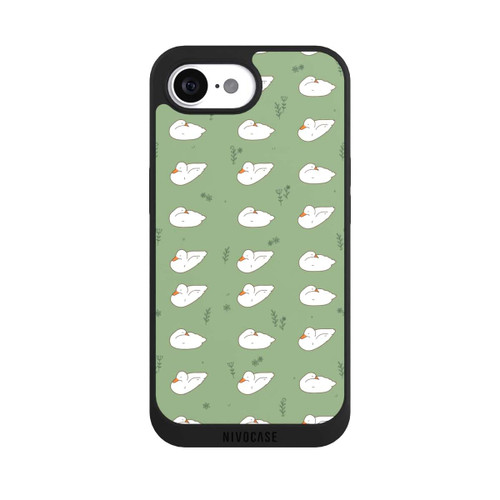 Apple iPhone 17e NIVOpure Cartoon Duck Pattern Green