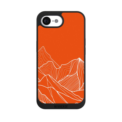 Apple iPhone 17e NIVOpure Montain Contour Line Art Orange