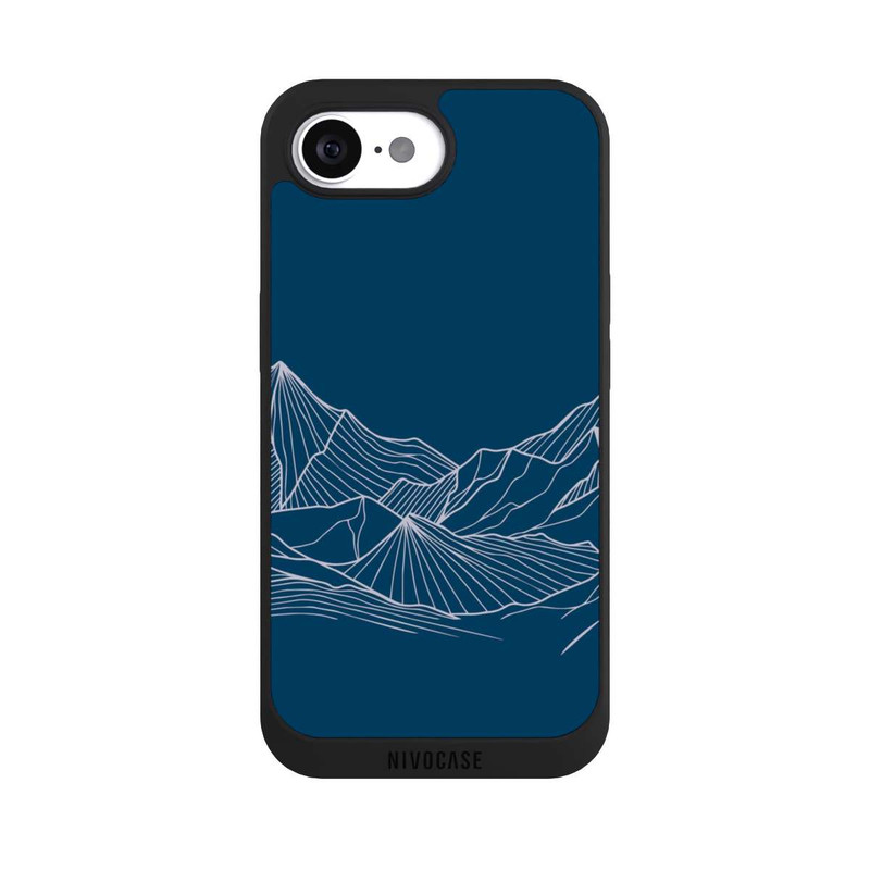 iPhone 17e NIVOpure Blue Mountain Contour Lines