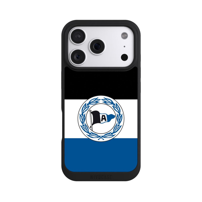 iPhone 18 Pro NIVOpure Arminia Bielefeld Schwarz Weiss Blau