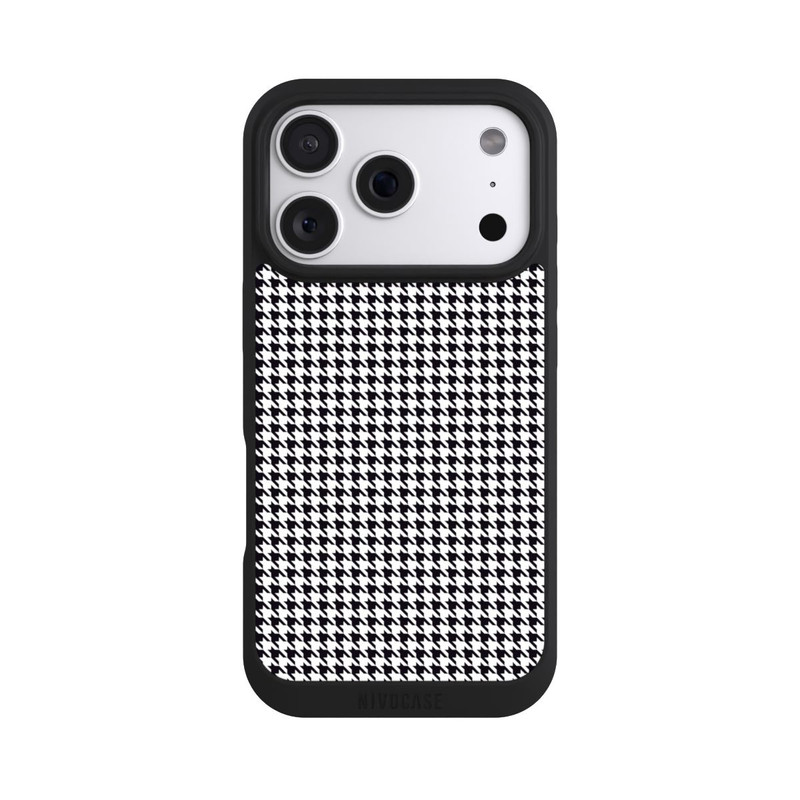 iPhone 18 Pro NIVOpure Hahnentritt Schwarz Weiß