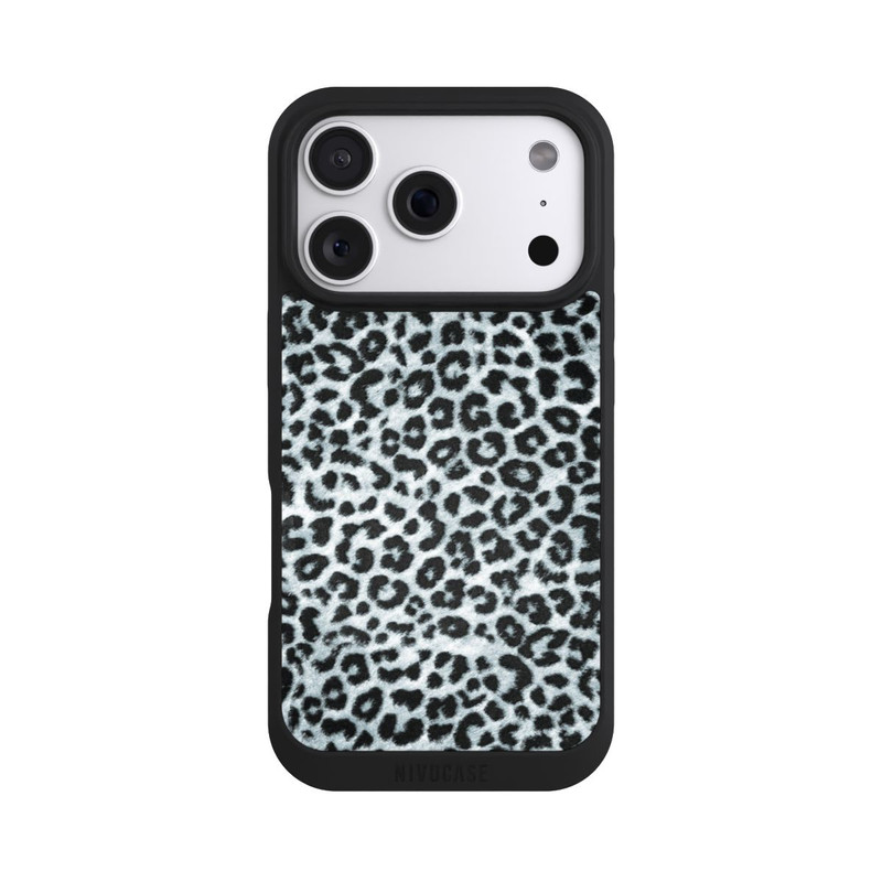 iPhone 18 Pro NIVOpure Fourrure de Léopard Grise
