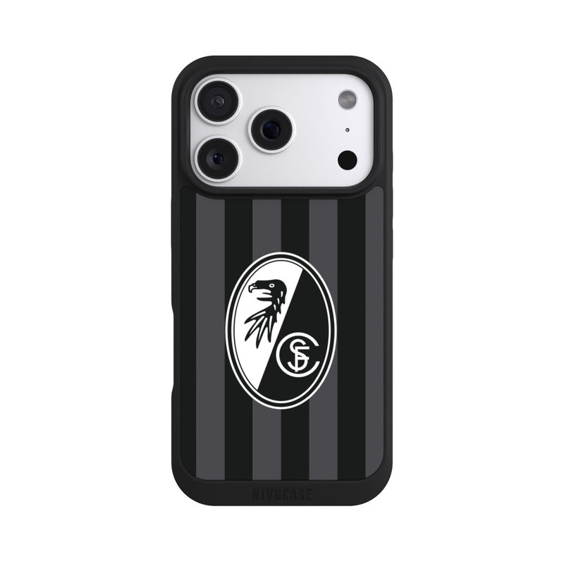 iPhone 18 Pro NIVOpure SC Freiburg - Grau Gestreift