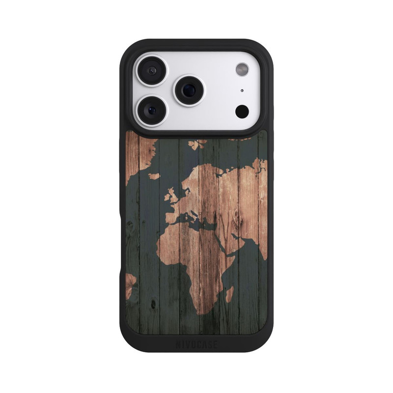 iPhone 18 Pro NIVOpure Wooden World Map
