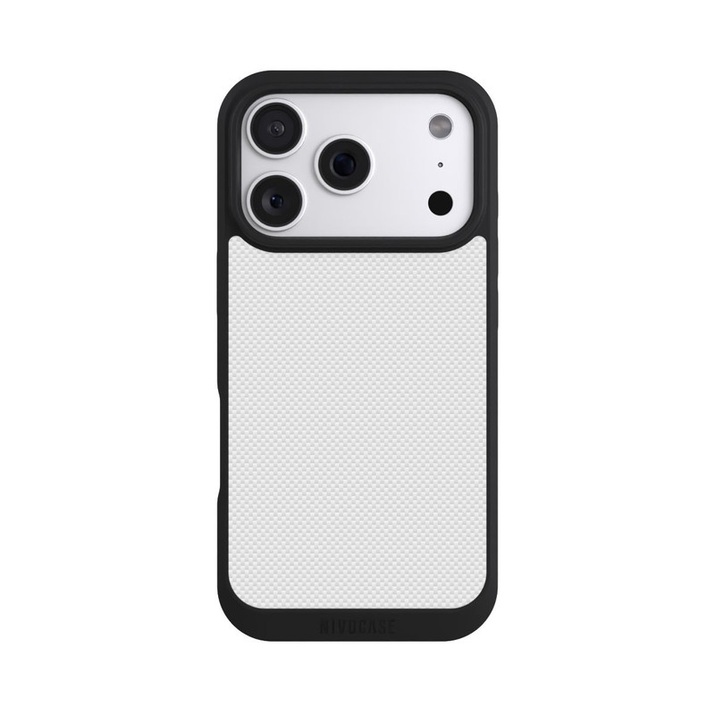 iPhone 18 Pro NIVOpure Look Carbone Blanc