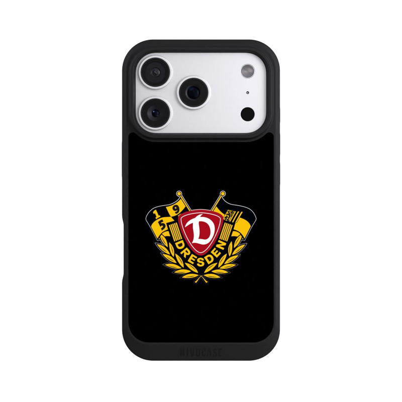 iPhone 18 Pro NIVOpure Dynamo Wappen mit Fahnen