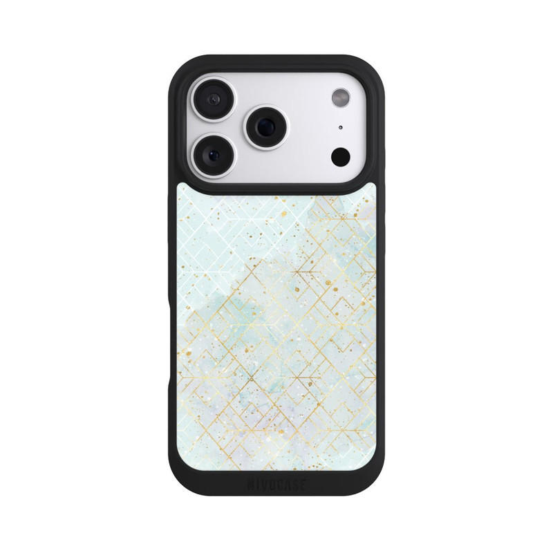 iPhone 18 Pro NIVOpure Marbre Pastel Motif de Maille