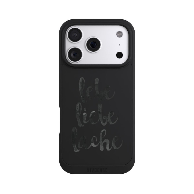 iPhone 18 Pro NIVOpure Lebe Liebe Lache ohne Hintergrund