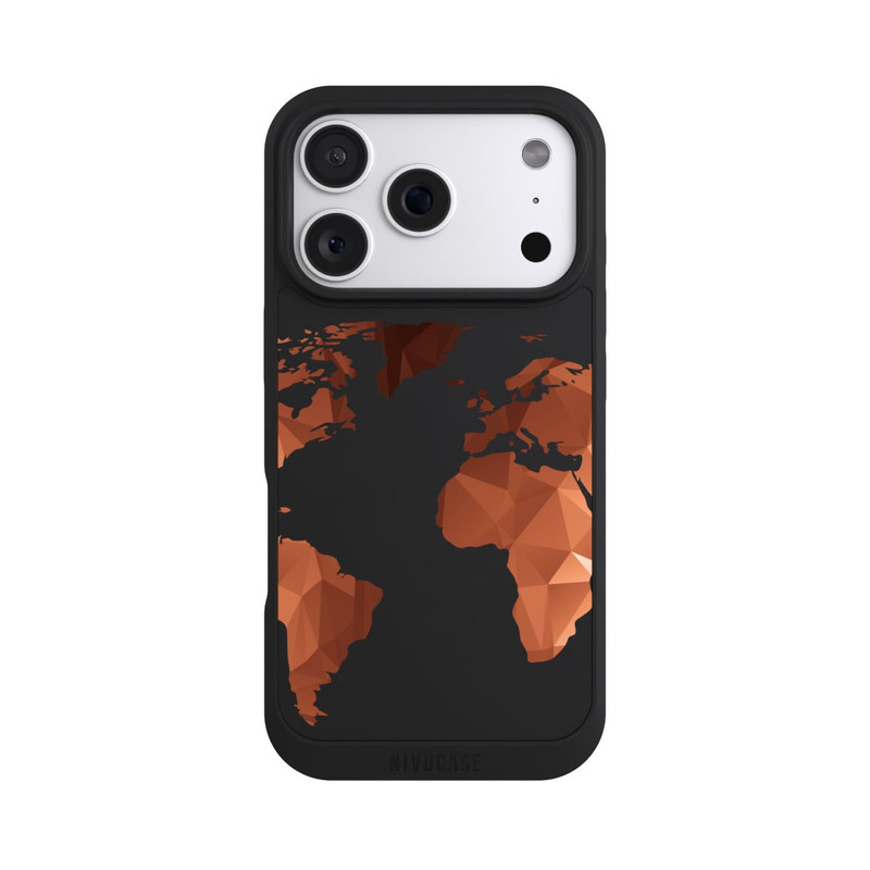 iPhone 18 Pro NIVOpure Carte du Monde Triangle sans fond