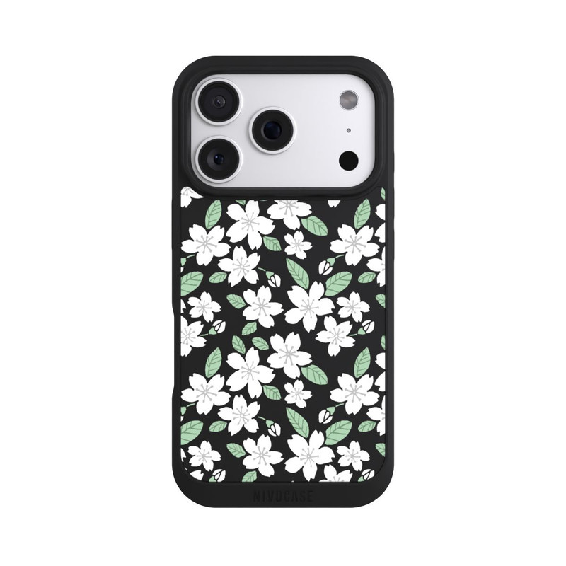 iPhone 18 Pro NIVOpure Fleurs Blanches sans Fond