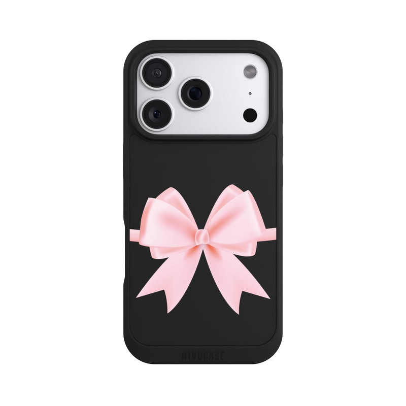 iPhone 18 Pro NIVOpure Ruban Rose sans Fond