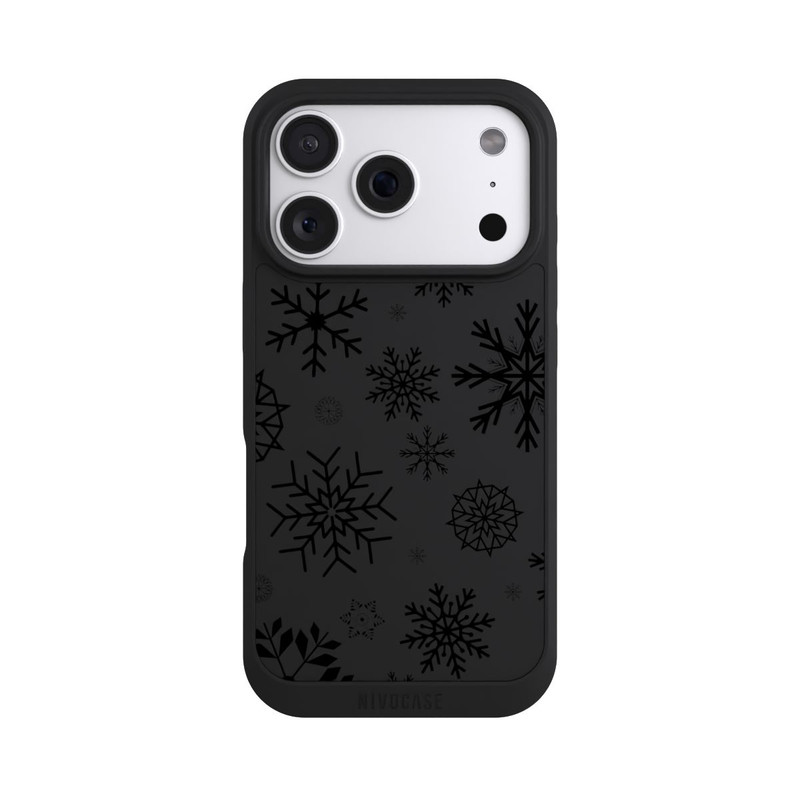 iPhone 18 Pro NIVOpure Flocons de Neige Bleus sans Fond