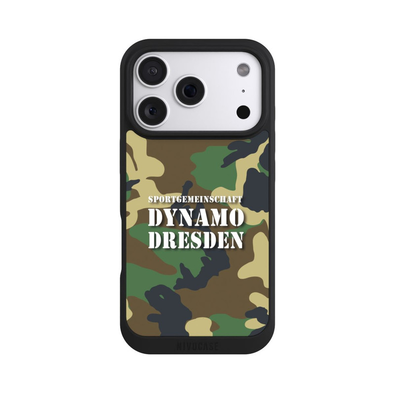iPhone 18 Pro NIVOpure SGDD Camouflage Grün - Dynamo Dresden
