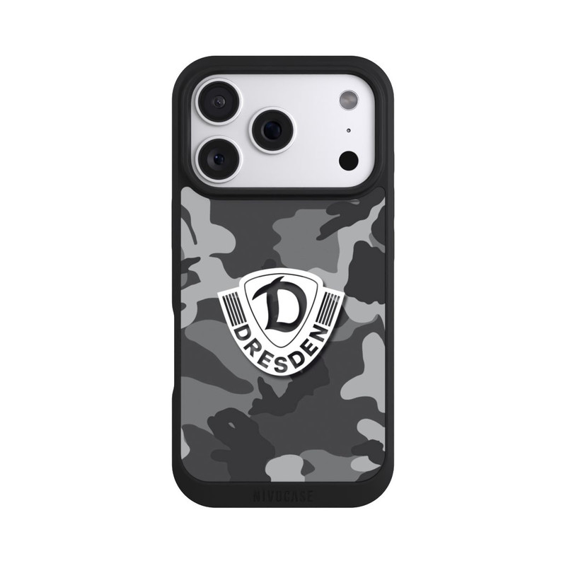 iPhone 18 Pro NIVOpure Dresden Camouflage Grau - Dynamo Dresden