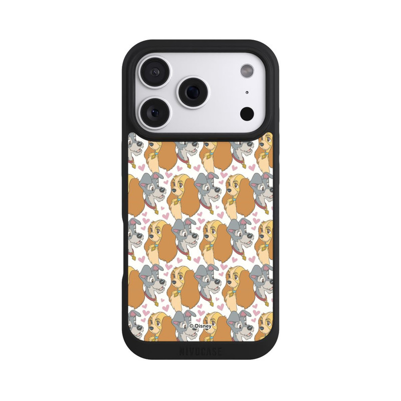 iPhone 18 Pro NIVOpure La Belle et Le Chlochard Motif Cœurs