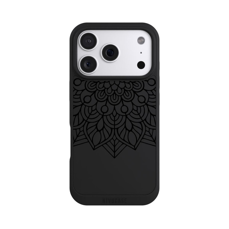 iPhone 18 Pro NIVOpure Mandala Indien Noir sans Fond