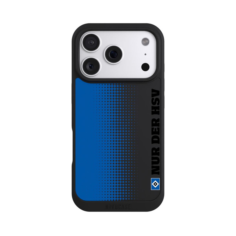 iPhone 18 Pro NIVOpure Nur der HSV - Rautenraster Blau - ohne Hintergrund