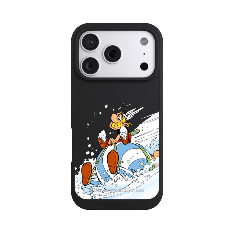 iPhone 18 Pro NIVOpure Asterix & Obelix Schlitten Transparent