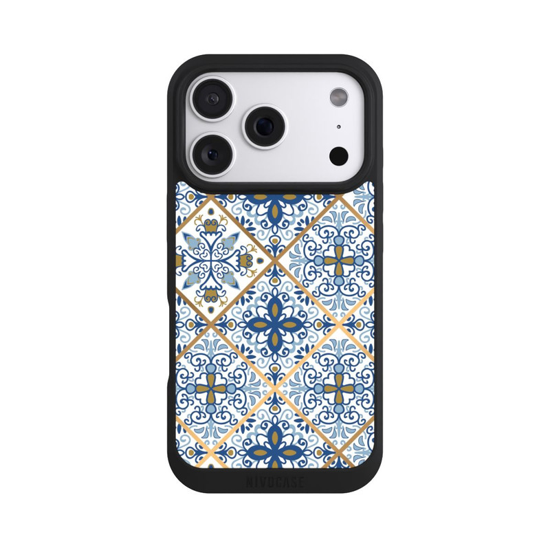 iPhone 18 Pro NIVOpure Mosaic Blue-Gold Look
