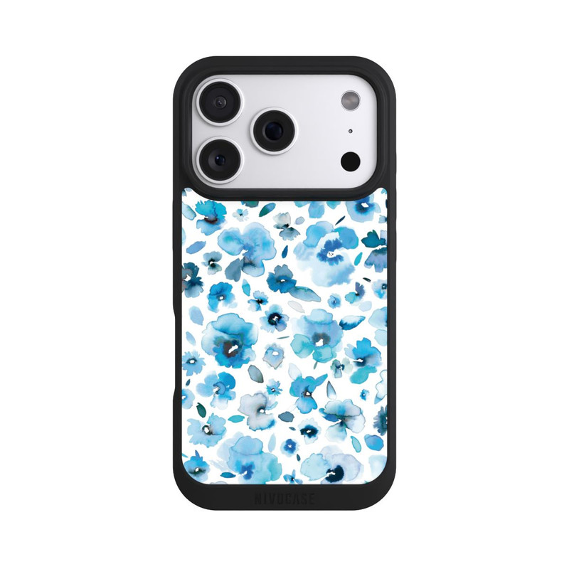 iPhone 18 Pro NIVOpure Blue Tropical Flowers