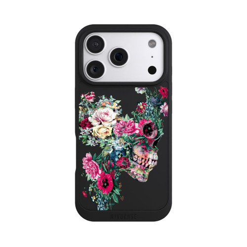 Apple iPhone 18 Pro NIVOpure Crâne fleuri transparent
