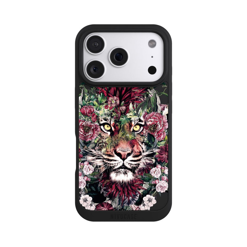 iPhone 18 Pro NIVOpure Tigre floral sans fond