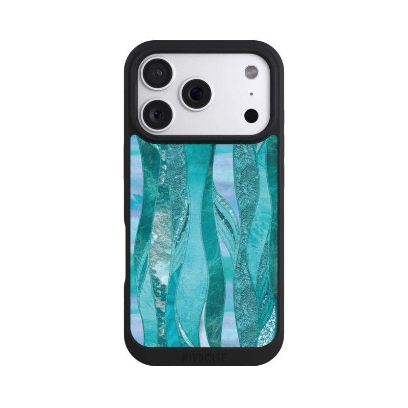 iPhone 18 Pro NIVOpure glamouröser Glitzerlook blau