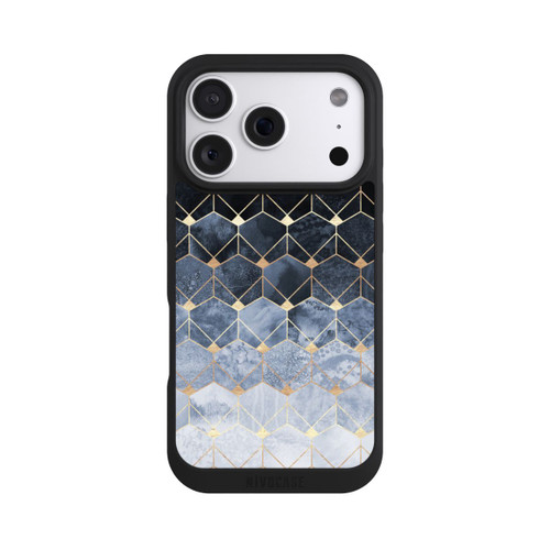 Apple iPhone 18 Pro NIVOpure Blaue Sechsecke und Diamanten Golddruck