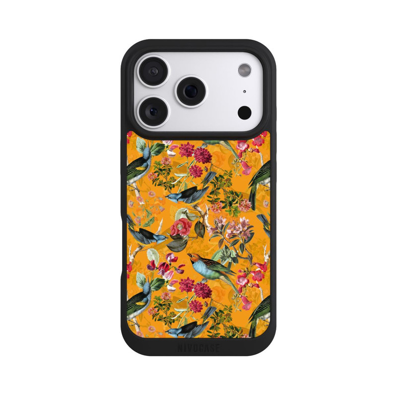 iPhone 18 Pro NIVOpure Oiseaux Fleurs Fond d'écran