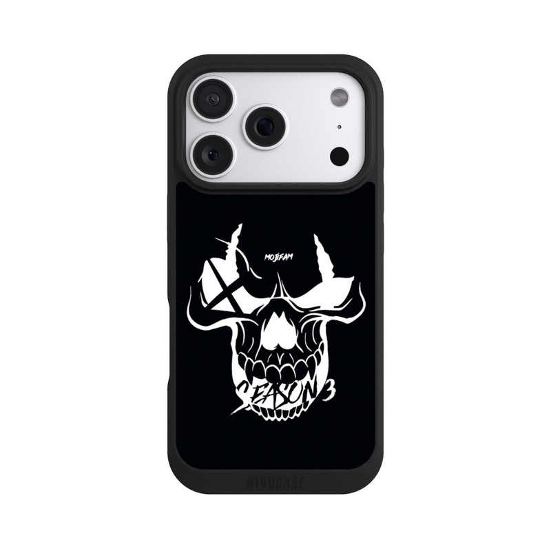 iPhone 18 Pro NIVOpure Schädel Schwarz/Weiß