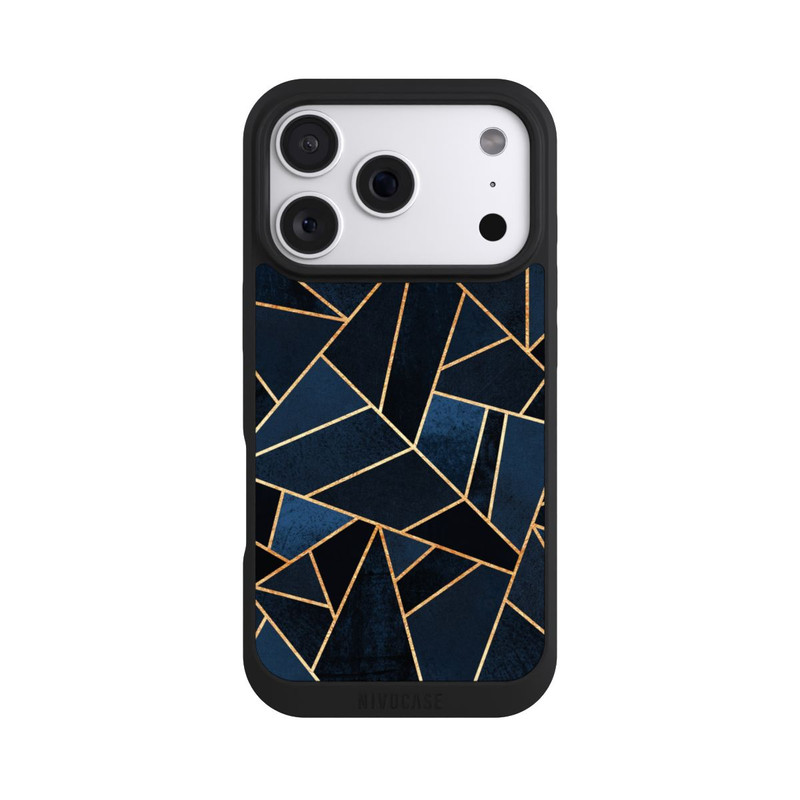 iPhone 18 Pro NIVOpure Navy Stein Golddruck