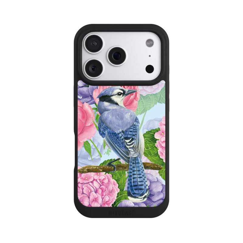 iPhone 18 Pro NIVOpure Geai bleu & fleurs