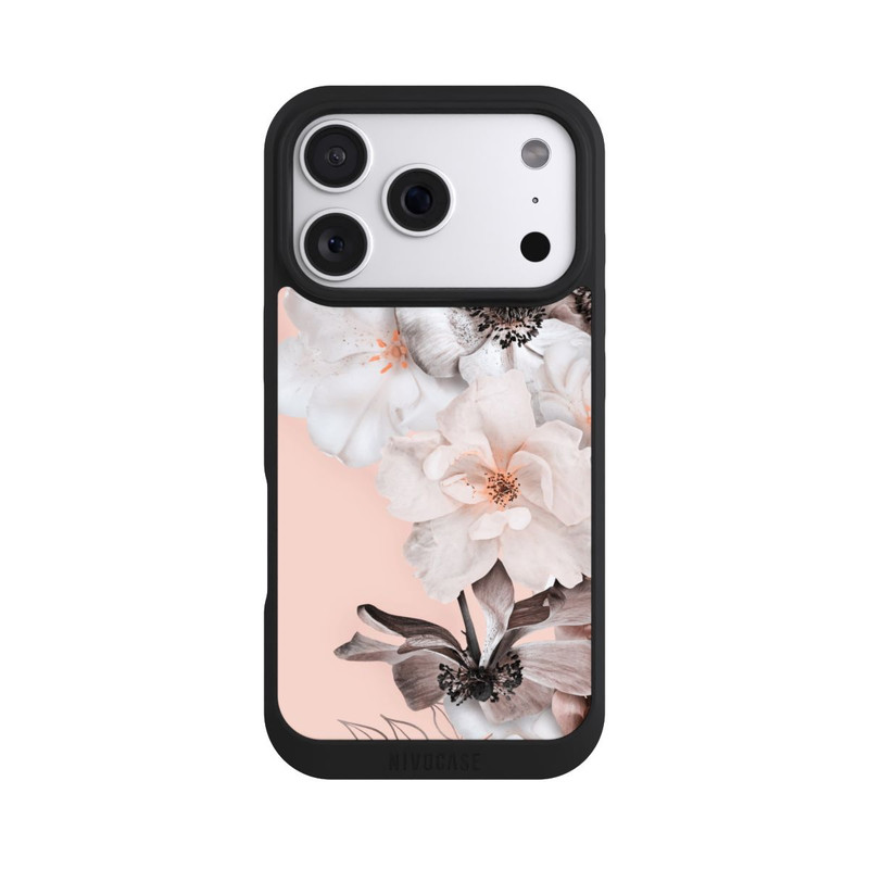 iPhone 18 Pro NIVOpure Mur de fleurs roses