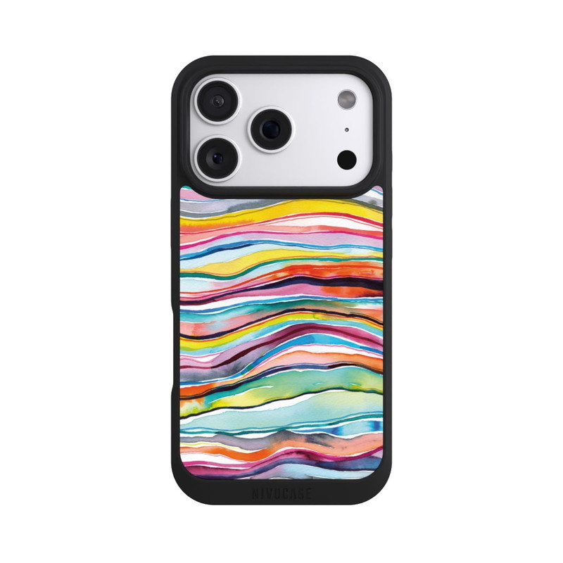 iPhone 18 Pro NIVOpure Couches d'agate aquarelle